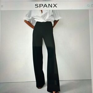 NWT Spanx Perfect Wide Leg Pant Black